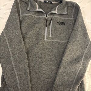 The North Face Men's Zip-Up Gray Sweater